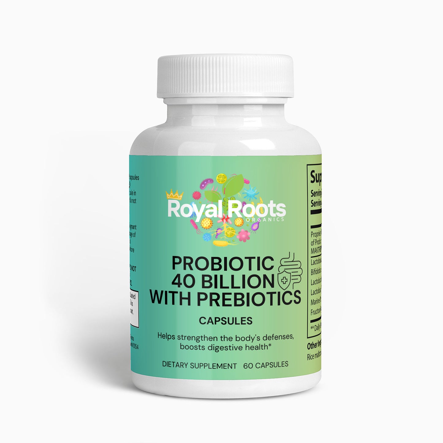 Healthy Kingdom in Gut: Probiotic 40 Billion with Prebiotics