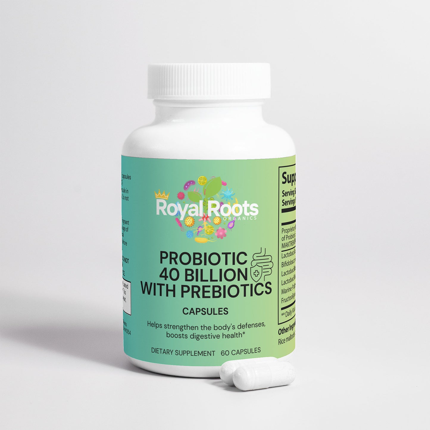 Healthy Kingdom in Gut: Probiotic 40 Billion with Prebiotics