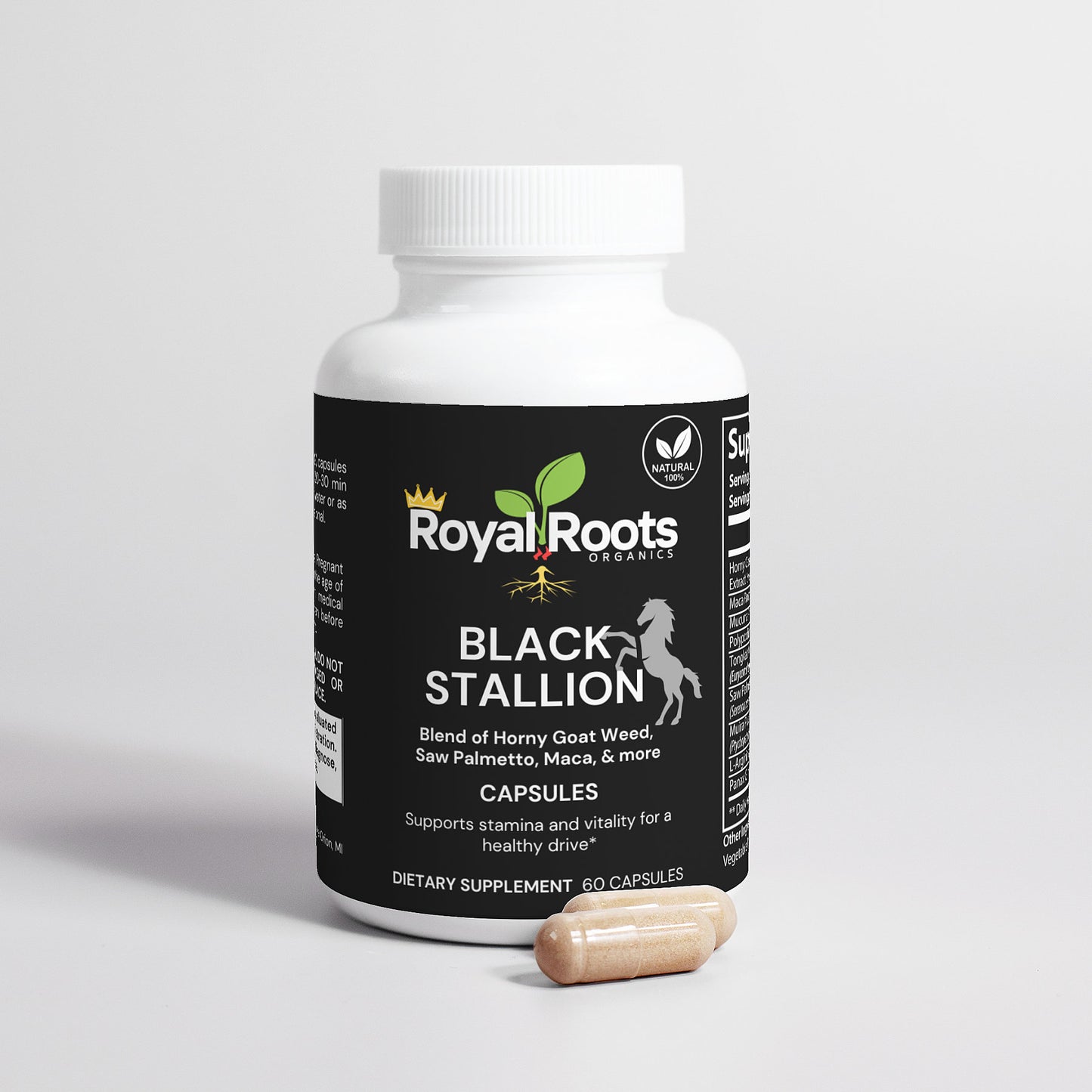 Black Stallion (100% Natural Herbal Blend for Stamina and Vitality)