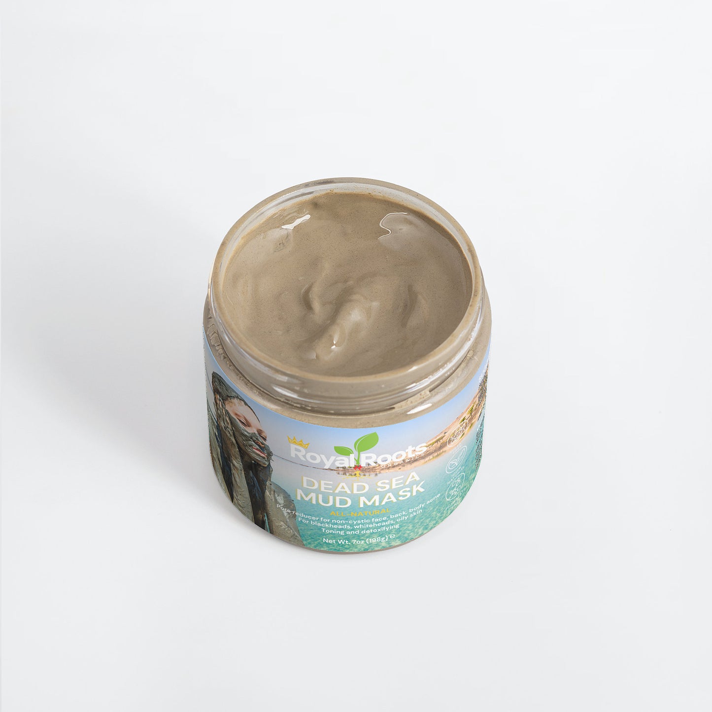 Dead Sea Mud Mask (helps combat blackheads, whiteheads, and oily skin promoting a healthy complexion and tighter, more youthful-looking skin.)