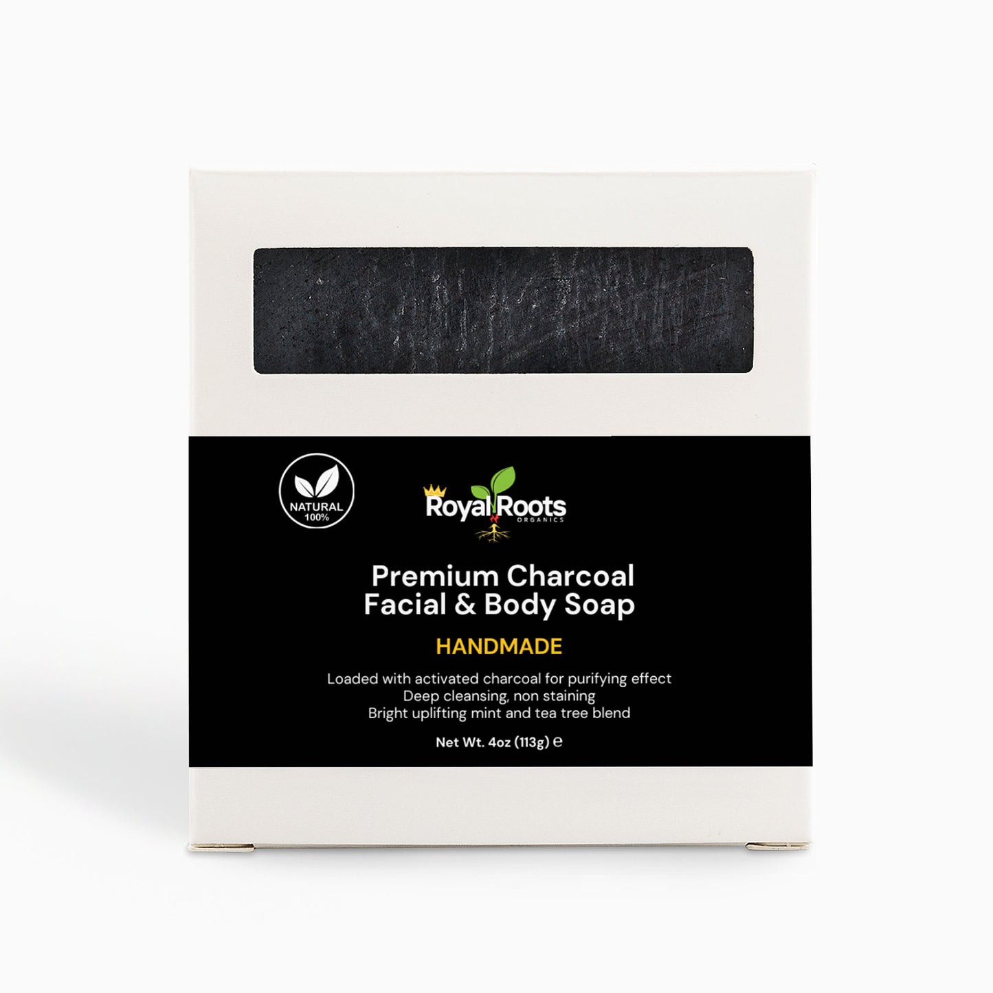 Premium Charcoal Facial/Body Soap (100% Natural) Deeply cleanses your pores, leaving your skin feeling refreshed and rejuvenated.