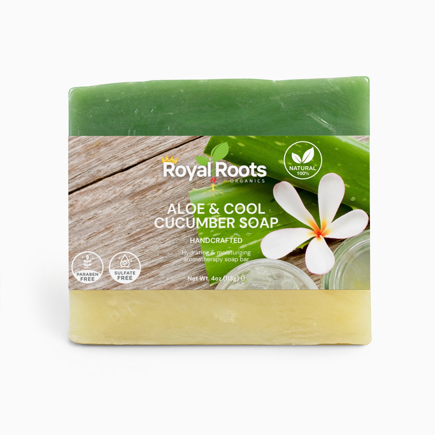 Aloe & Cool Cucumber Soap  100% Natural, Gentle Hydration: Ideal for sensitive skin