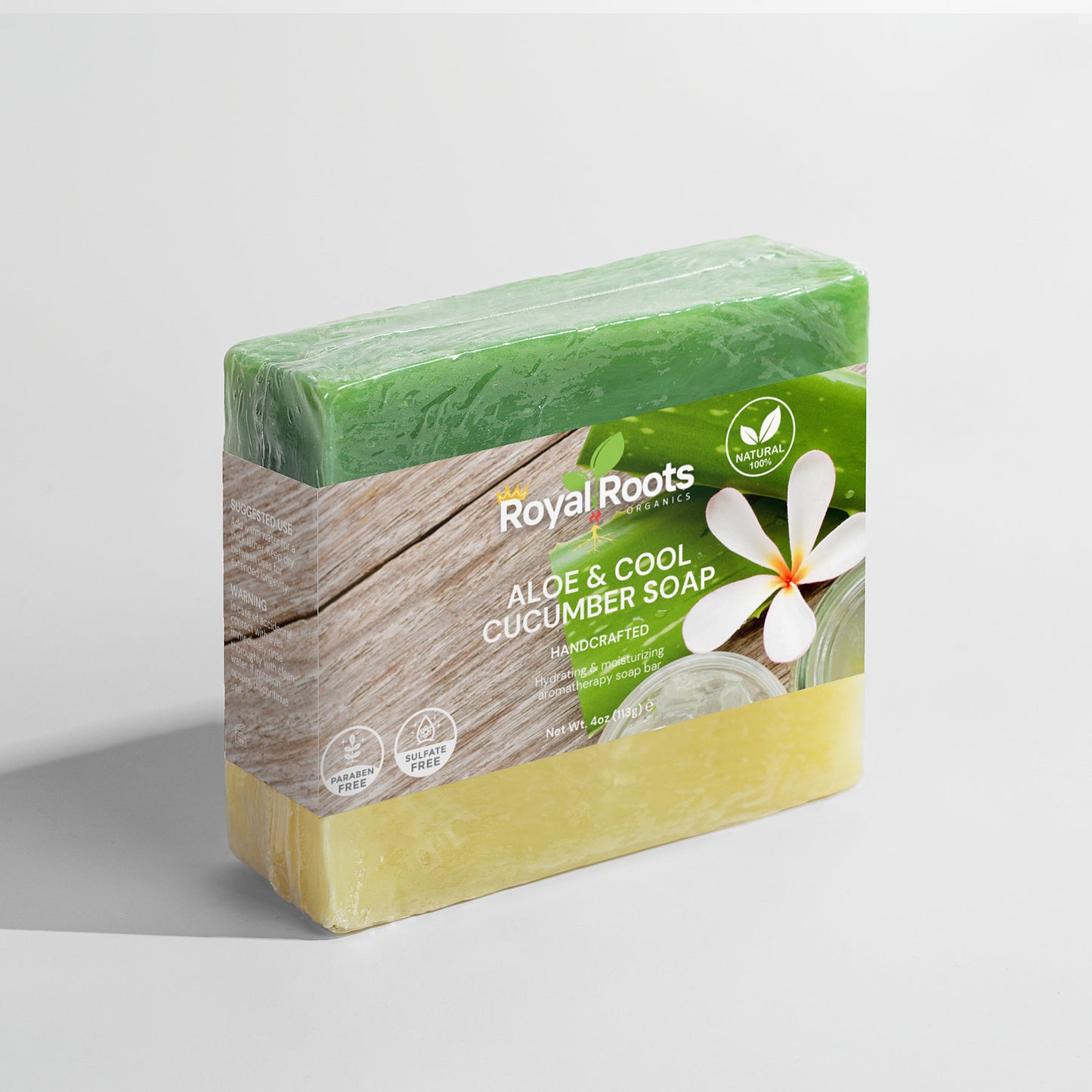 Aloe & Cool Cucumber Soap  100% Natural, Gentle Hydration: Ideal for sensitive skin