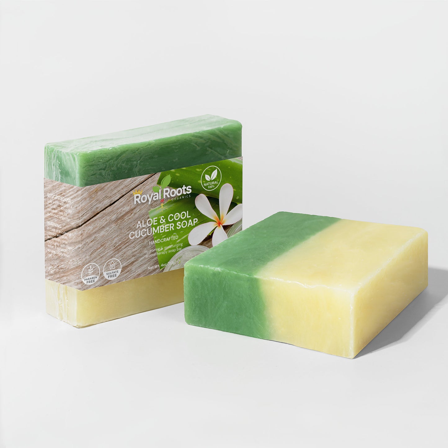 Aloe & Cool Cucumber Soap  100% Natural, Gentle Hydration: Ideal for sensitive skin