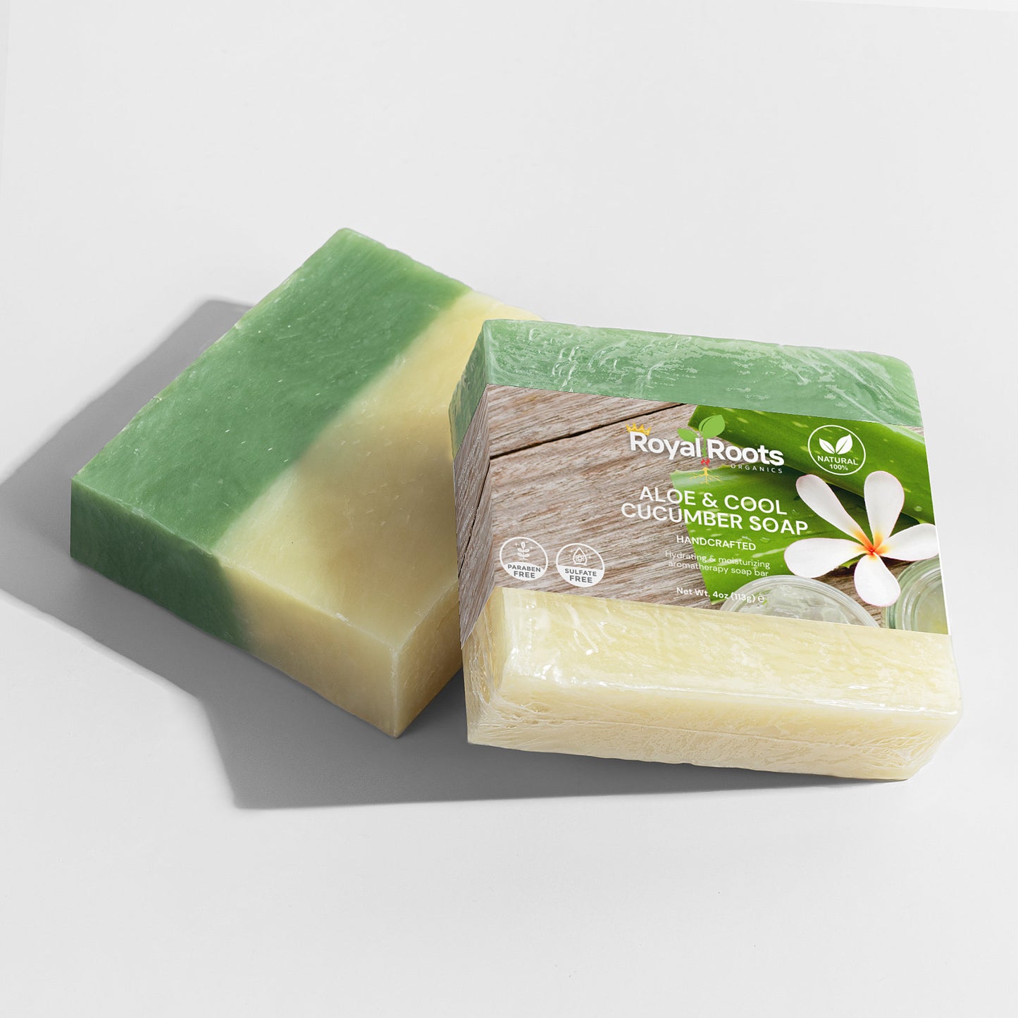 Aloe & Cool Cucumber Soap  100% Natural, Gentle Hydration: Ideal for sensitive skin