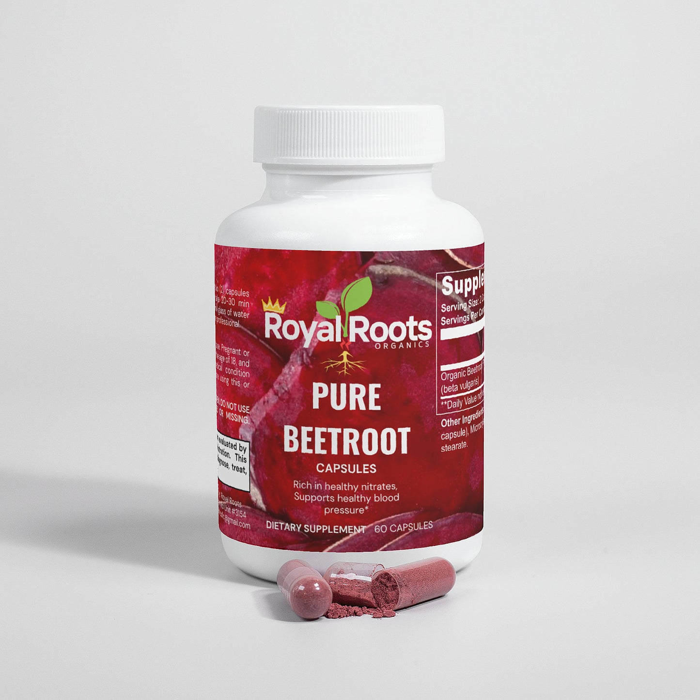 PURE Beetroot *Great for Bloodflow* 100% NATURAL (rich in folate - vitamin B9, which is responsible for growth, development, and heart health)